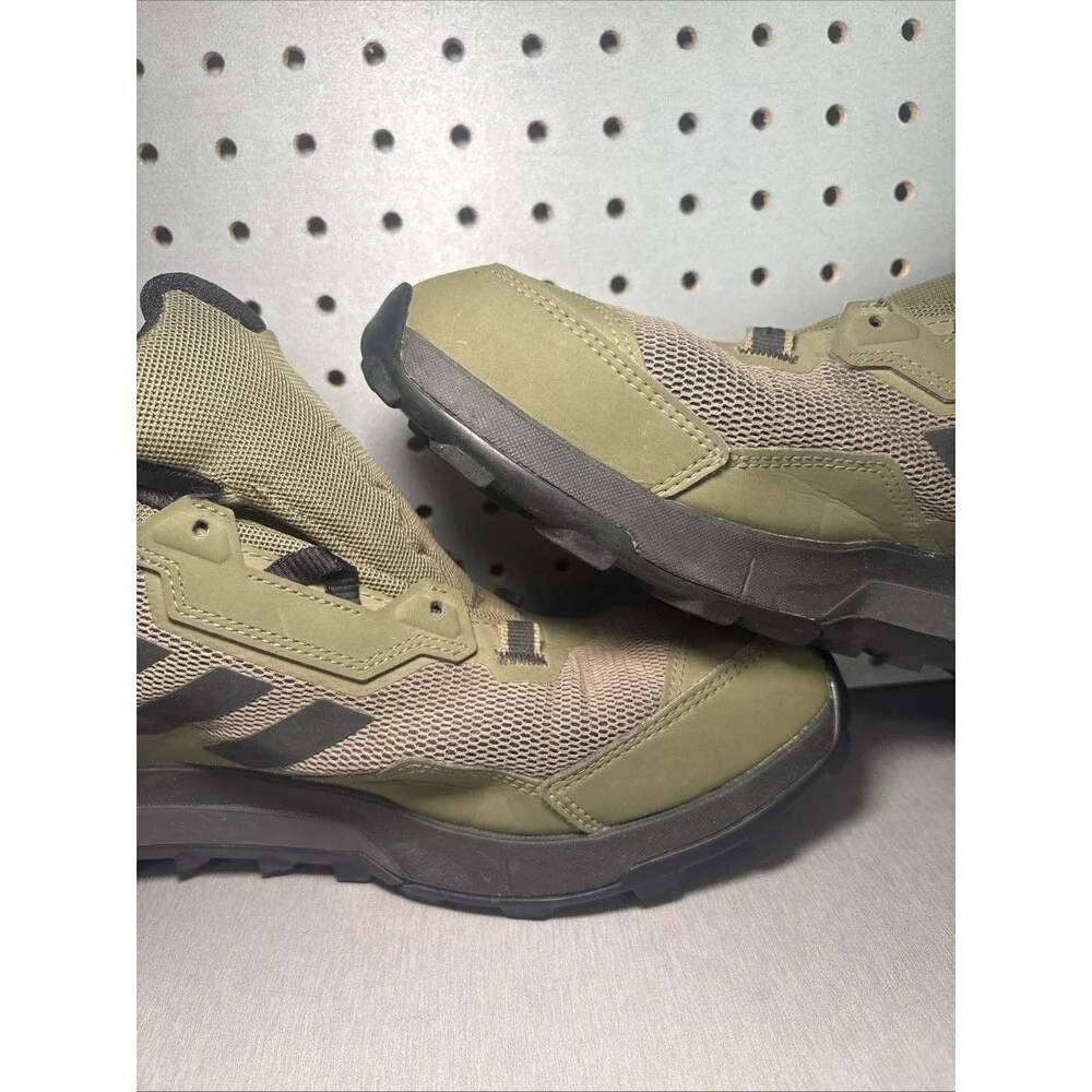 Adidas Terrex AX4 Hiking Shoes Mens Sz 13 Green Black Olive Continental NO LACES